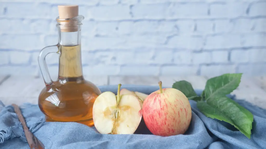 A bottle of apple cider vinegar for a carnivore diet