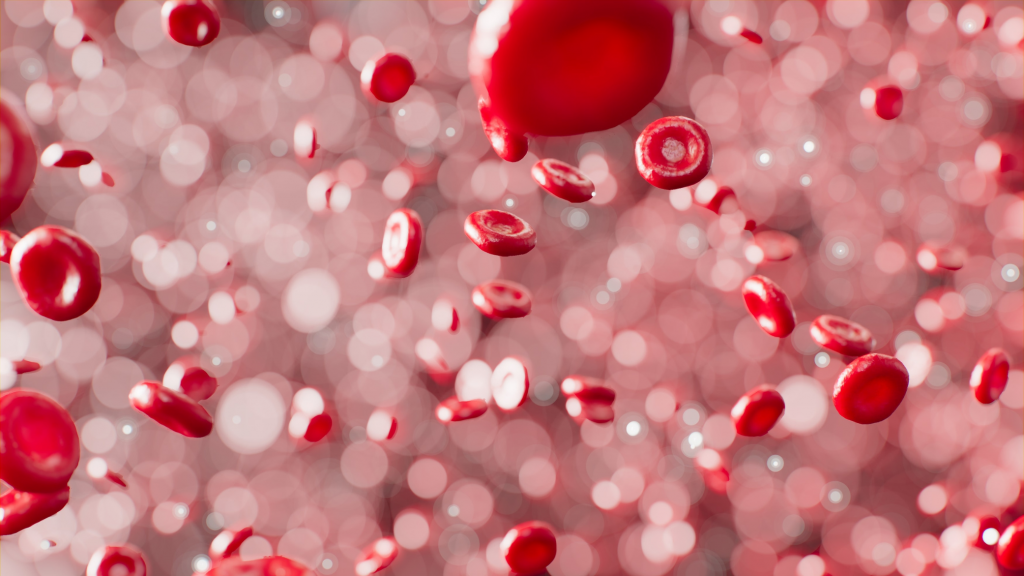 Red blood cells containing potassium
