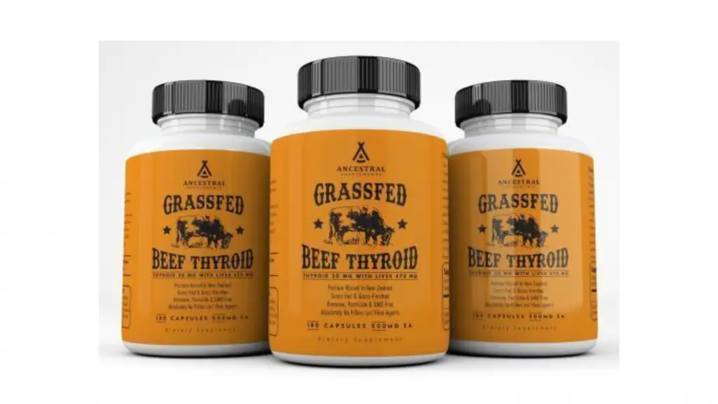 Three containers of Ancestral Supplements Thyroid