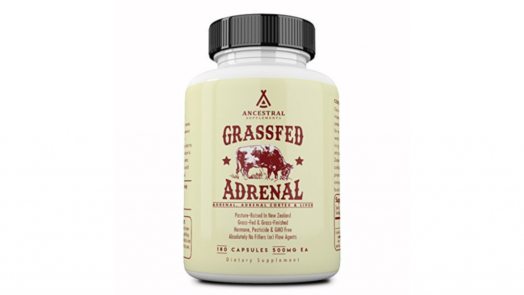 A tub of ancestral supplements adrenal